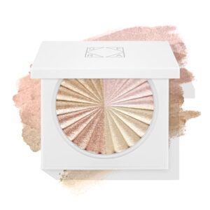 ofra cosmetics all of the lights highlighter - 4-in-1 highlighter makeup palette for cheeks, nose, eyes - liquid to baked powder, highly-pigmented, vegan formula - buttery smooth, long-lasting - 10g