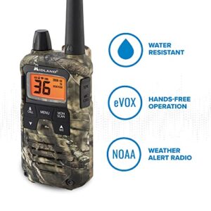 Midland® - T295VP4 X-TALKER Walkie Talkies with 22 GMRS Channels – Two-Way Radio NOAA Weather Alert & Scan Technology, Dual Power Options, 121 Privacy Codes, Silent Operation – Camo, Set of 2