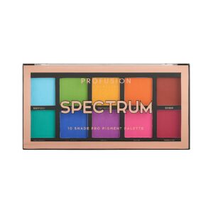 Profusion Cosmetics 10 Shade Eyeshadow Palette - High Pigmented Multi-Finish Colors, Vegan & Cruelty-Free, Create Stunning Looks On-the-Go - Travel-Friendly & Versatile Makeup, Spectrum