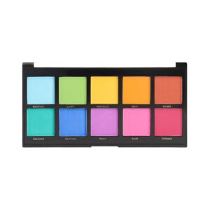 Profusion Cosmetics 10 Shade Eyeshadow Palette - High Pigmented Multi-Finish Colors, Vegan & Cruelty-Free, Create Stunning Looks On-the-Go - Travel-Friendly & Versatile Makeup, Spectrum