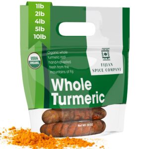 Fresh Organic Turmeric Root - 1 Lb Whole Raw Root by Fijian Spice Company