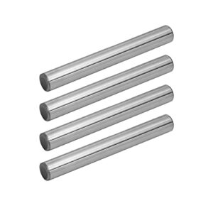 powertec 71145 hardened steel dowel pins 3/8-inch, heat treated and precisely shaped for accurate alignment, alloy steel , 4 pack, silver, 3/8" x 3" pins