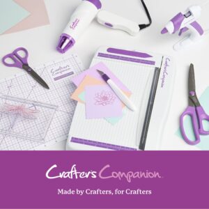 Crafter's Companion Cutting Mat for Paper and Card Crafting & Cutting Projects-12 x 9 Inch, Clear