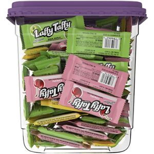 Laffy Taffy Candy, Assorted Fruit Flavored Taffy Candy, Sour Apple, Cherry, Strawberry & Banana Flavors (145 Pieces)