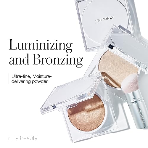 RMS Beauty Luminizing Powder - Highlighter Makeup Powder, Pressed Powder Face & Body Highlighter, Organic Makeup Luminizers