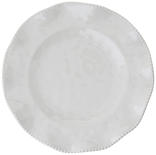 Certified International Perlette Cream Melamine 11" Dinner Plates, Set of 4