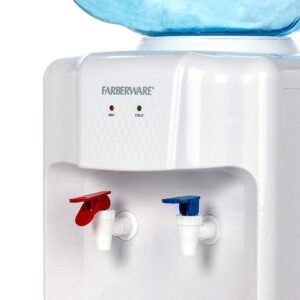 Farberware FW-WD211 Freestanding Hot and Cold Water Cooler Dispenser, Countertop White