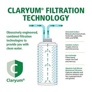 AO Smith Under Sink Water Filter System - Advanced Direct Connect Main Faucet Clean Water Filtration - Claryum Filtration Reduces 99% of 78 Harmful Contaminants - AO-MF-ADV