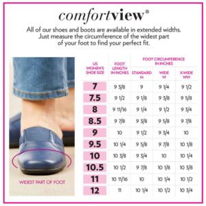 Comfortview Women's Wide Width The Annora Water Friendly Sandal - 10 W, Denim Silver