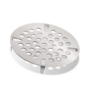 steadykleen - 3.5-inch commercial sink strainer on 3 tier sink twist waste drain, durable flat kitchen strainer with tabs, (not meant for residential use)