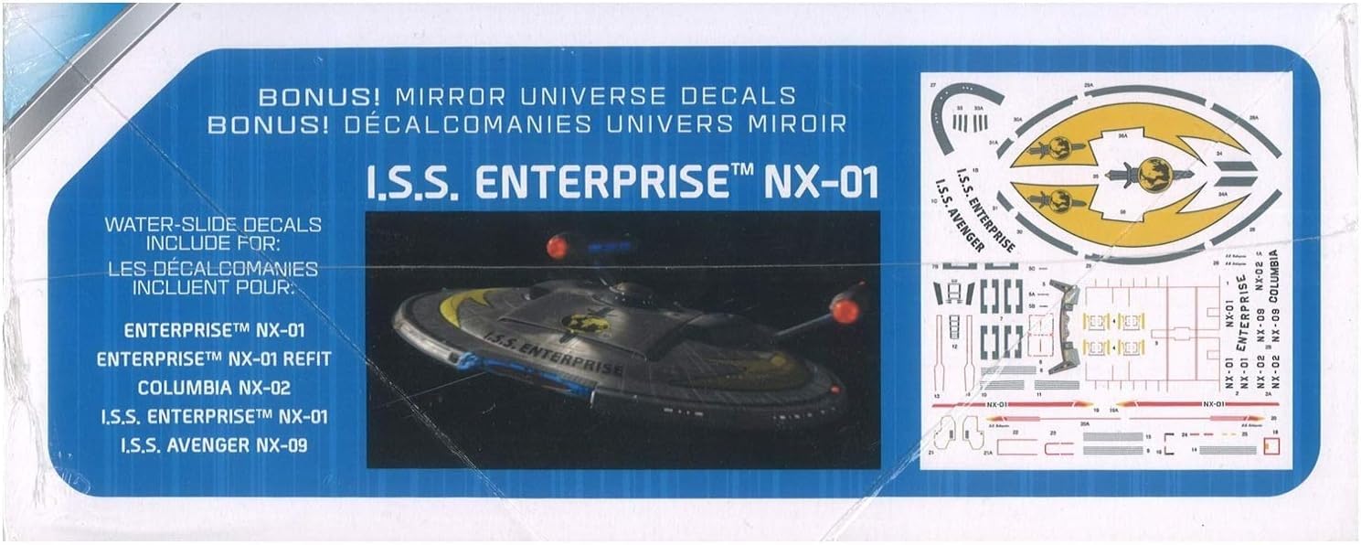 Polar Lights Star Trek NX-01 Enterprise (Snap) 2T 1:1000 Scale Model Kit