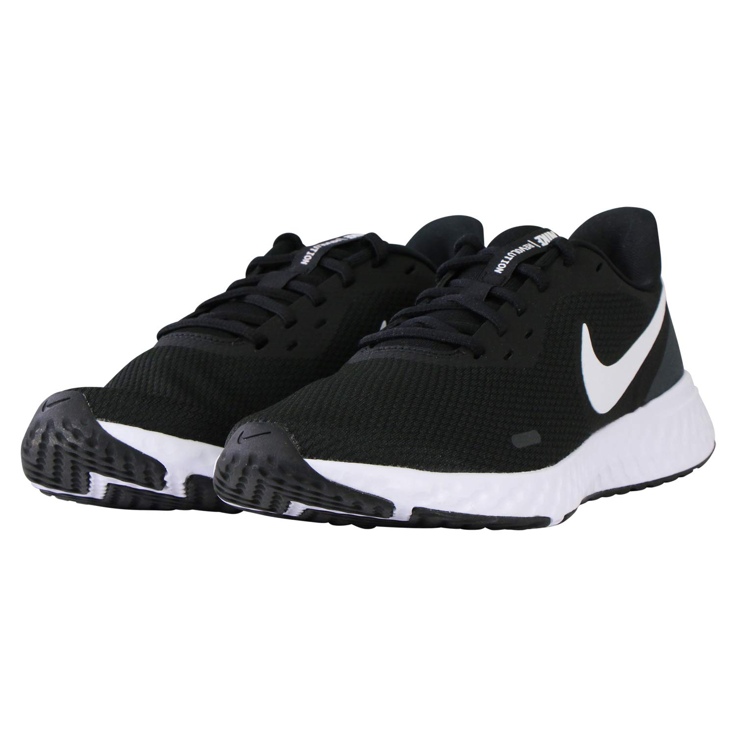 Nike Men's Revolution 5 Wide Running Shoe, Black/White-Anthracite, 9 4E US