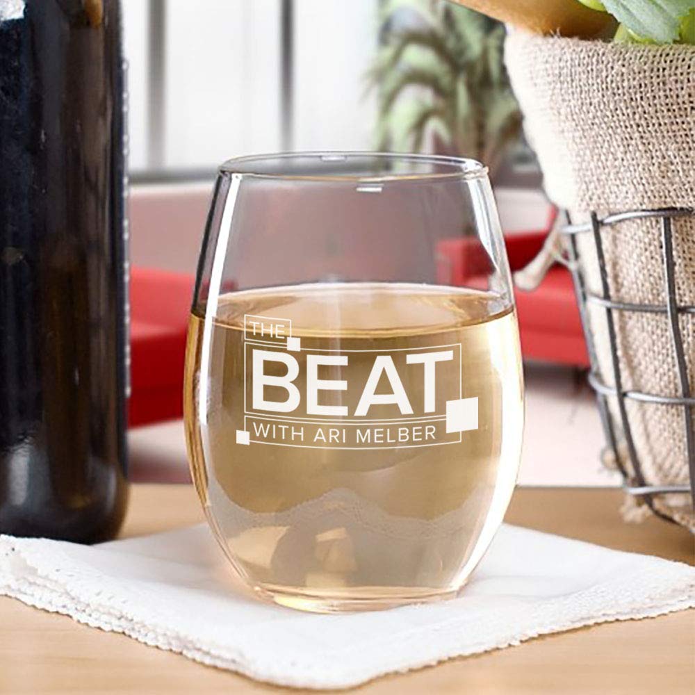 The Beat with Ari Melber Stemless Wine Glass