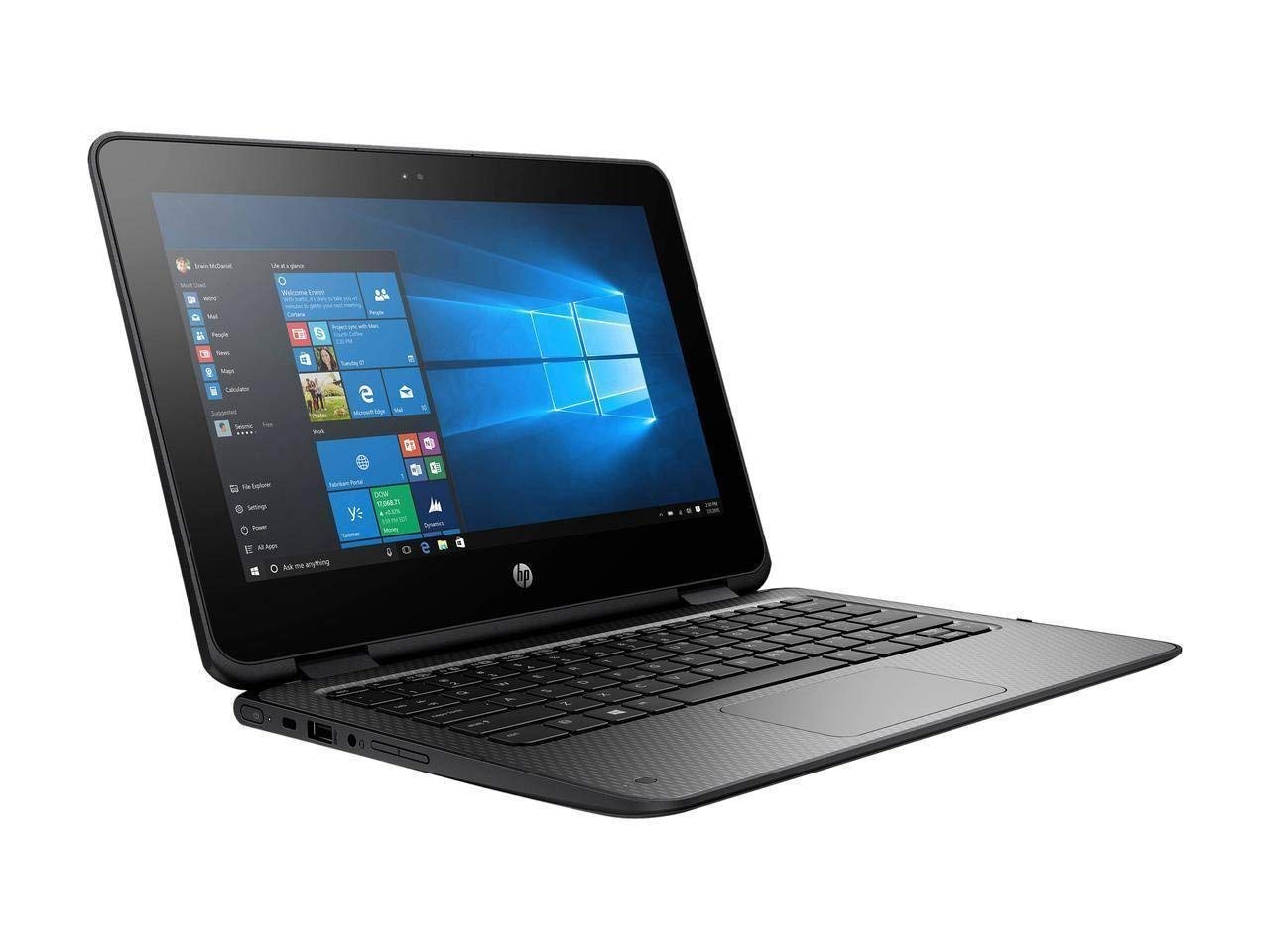 HP X360 ProBook Business 2-in-1 11.6in Touchscreen Laptop PC, Intel Celeron N3350, 4GB RAM, 64GB SSD, HDMI, Bluetooth, Webcam, WiFi, Windows 10 Pro (Renewed)