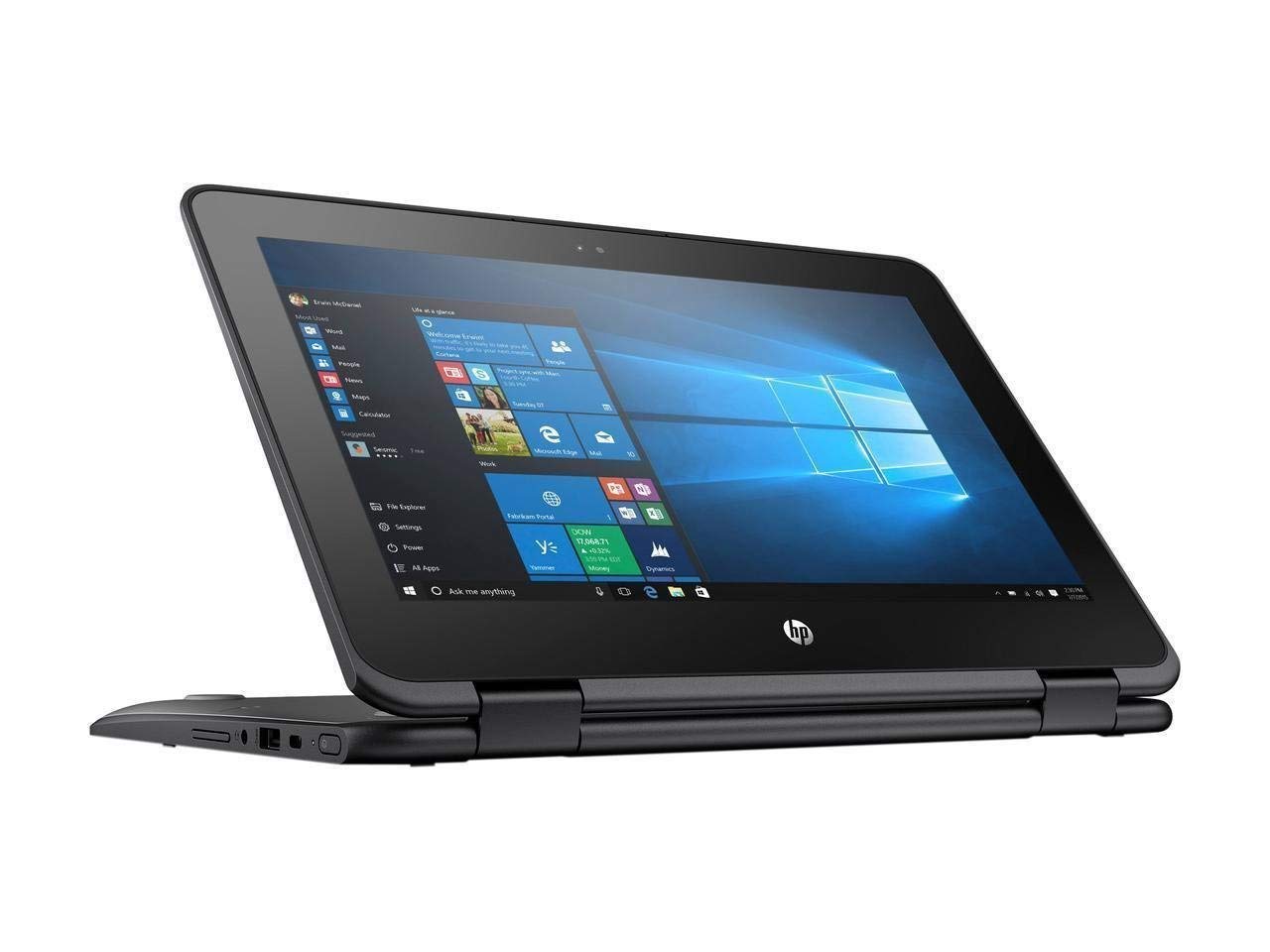 HP X360 ProBook Business 2-in-1 11.6in Touchscreen Laptop PC, Intel Celeron N3350, 4GB RAM, 64GB SSD, HDMI, Bluetooth, Webcam, WiFi, Windows 10 Pro (Renewed)