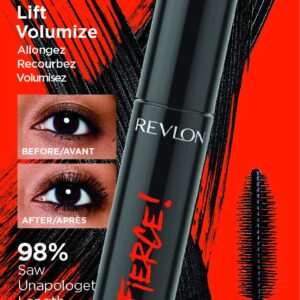 Revlon Mascara, So Fierce Eye Makeup, Lasts up to 24 Hours, No Clump, Smudge Proof, Flake Proof, 701 Blackest Black, 0.25 Fl Oz