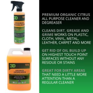 3D Orange Citrus degreaser 470 ml – Cleans Stains and Upholstery Ideal for removing food stains, drinks, etc. in upholstery