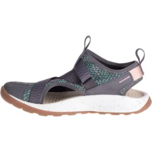 chaco women's odyssey sport sandal, wax iron, 5