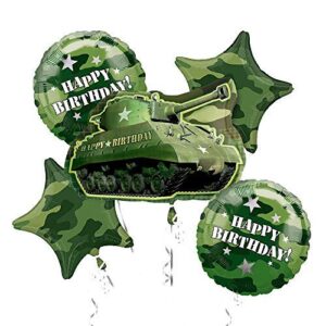 army tank camouflage party supplies birthday balloon bouquet decorations