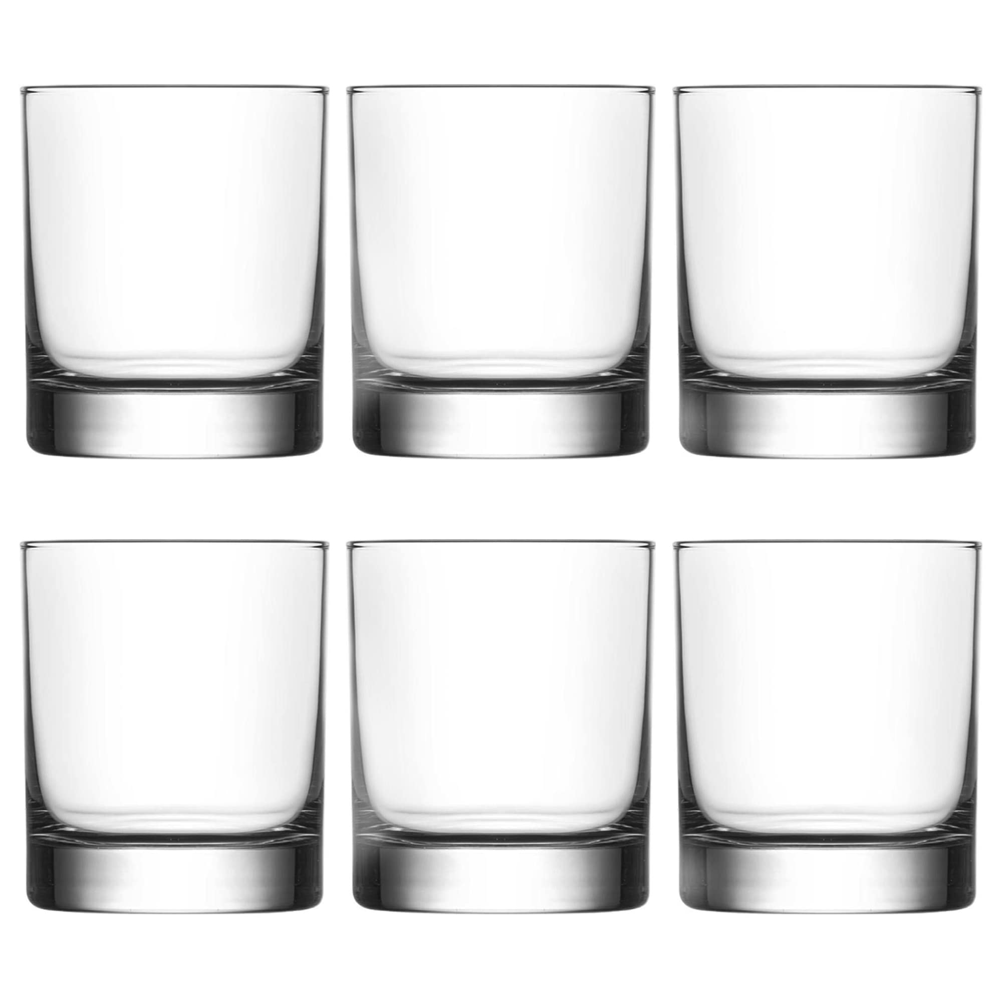 Old Fashioned Whiskey Glass Set, Premium Rocks Glasses for Cocktails and Bourbon, 10 1/4 Oz, Set of 6, Lead-Free Crystal, Bar Drinking Glass Tumbler for Scotch, Cognac, Irish Whisky