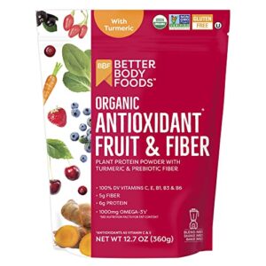 betterbody foods organic antioxidant fruit and fiber superfood blend, 12.7 ounce, powder