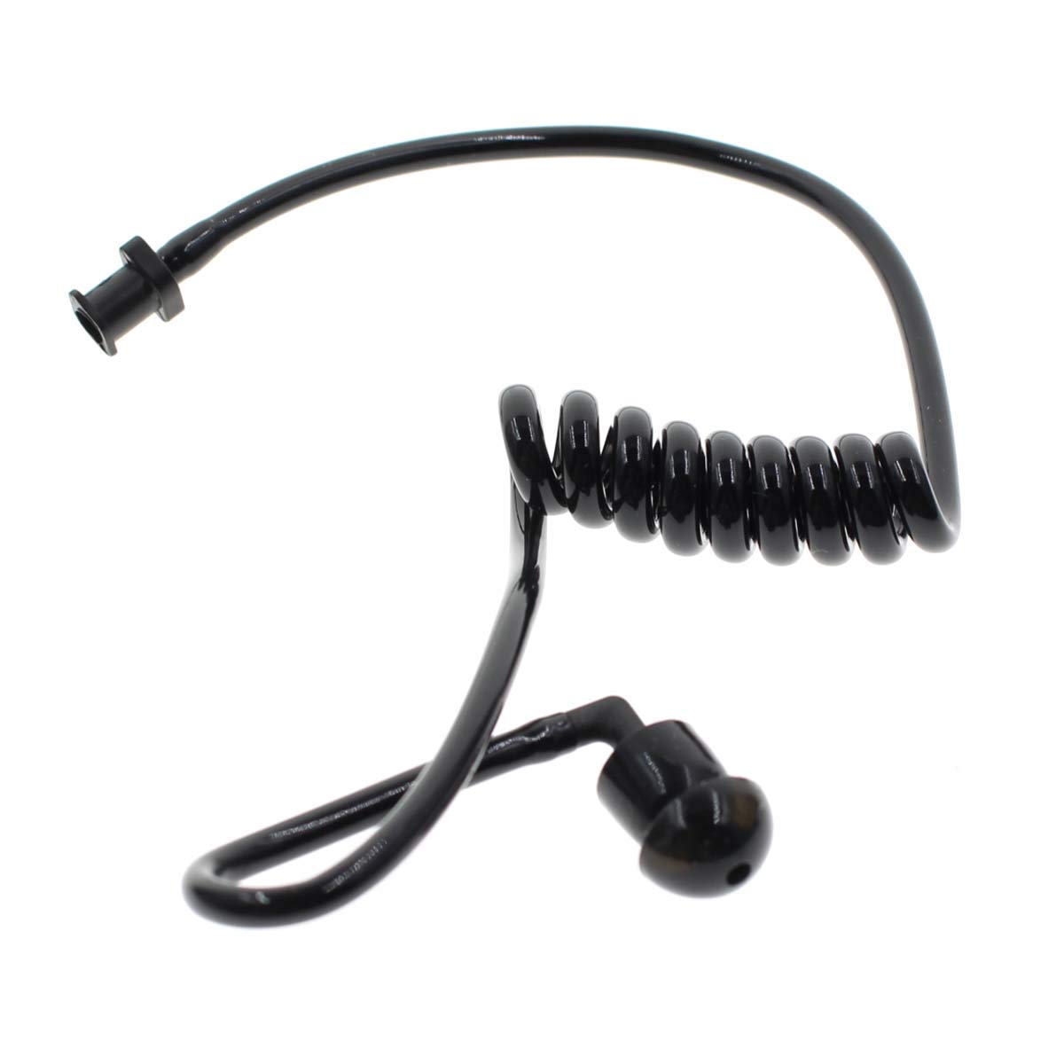 AUTOKYA Pair Black Accoustic Ear Tube Black Medium Earmold for Police Radio Earpiece