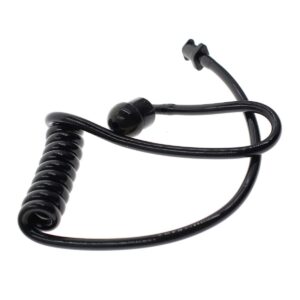 AUTOKYA Pair Black Accoustic Ear Tube Black Medium Earmold for Police Radio Earpiece