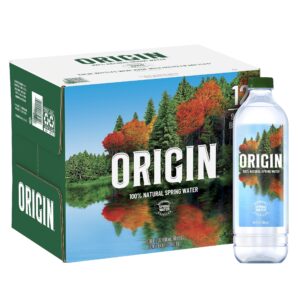 origin, 100% natural spring water, 900 ml, recycled plastic bottle, 30.4 fl oz (pack of 12)