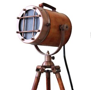 collectiblesbuy marine vintage low floor lamp antique studio model searchlight with tripod
