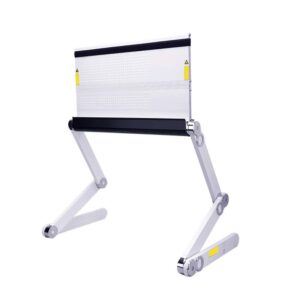 Can Lie Flat On Laptop Table Lying Down Bed fold Lifting Lazy Table Aluminum Alloy Computer Table