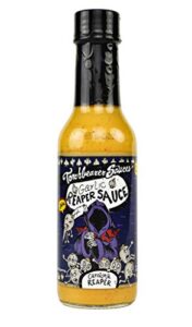 torchbearer sauces garlic reaper sauce, 5 ounces - carolina reaper peppers - all natural, vegan, extract-free, made in usa and featured on hot ones
