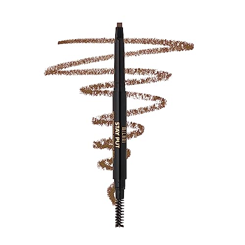 Milani Stay Put Brow Sculpting Mechanical Pencil - Medium Brown (0.01 Ounce) Cruelty-Free Long-Lasting Eyebrow Pencil that Defines and Shapes Brows