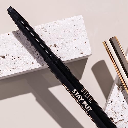 Milani Stay Put Brow Sculpting Mechanical Pencil - Medium Brown (0.01 Ounce) Cruelty-Free Long-Lasting Eyebrow Pencil that Defines and Shapes Brows