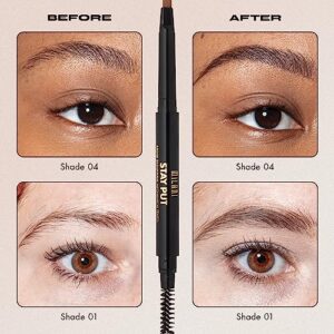 Milani Stay Put Brow Sculpting Mechanical Pencil - Medium Brown (0.01 Ounce) Cruelty-Free Long-Lasting Eyebrow Pencil that Defines and Shapes Brows