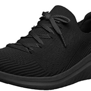 Skechers Women's Athleisure Sneaker, Black/Black, 6.5