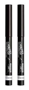 rimmel, scandaleyes thick & thin eyeliner redesign black, 2 count (pack of 1)