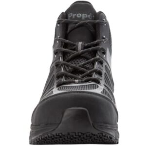 Propét Men's Seeley Hi Boot, Dark Grey/Black, 11 5E US