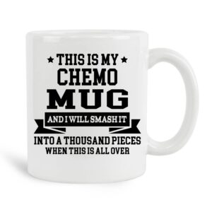 Bobby Creativity This Is My Chemo Mug 11oz Coffee Mug, Cancer Gifts For Men, Chemotherapy Treatment Coffee Tea Cup, Chemo Care Package for Men, Gifts For Chemo Patients Men, Cancer Gifts for Women.