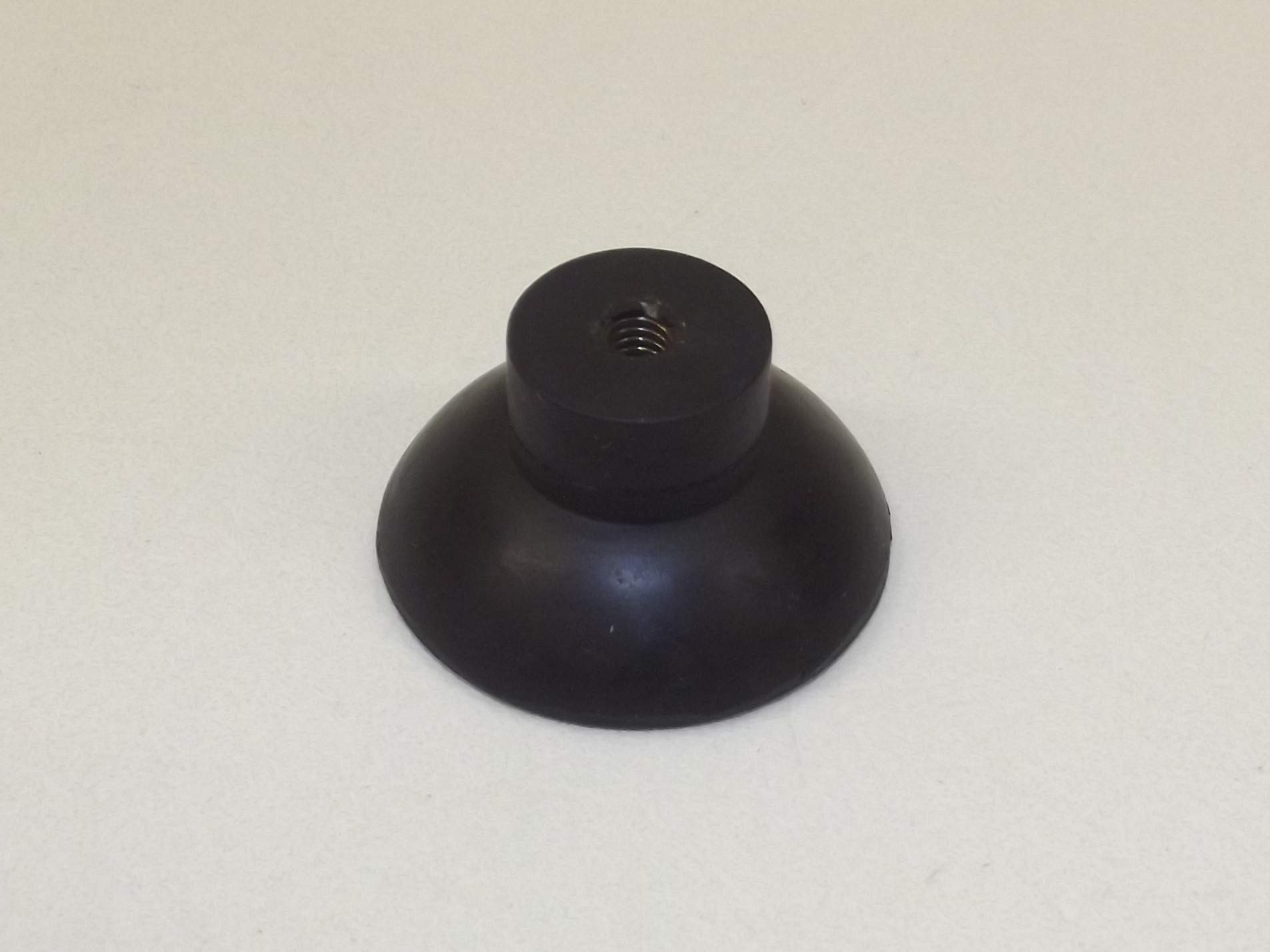 JL Missouri Parts 4X 3/8" #8-32 Female Screw in 1 5/16" Rubber Suction Cups, 11/16" Tall, Made in USA