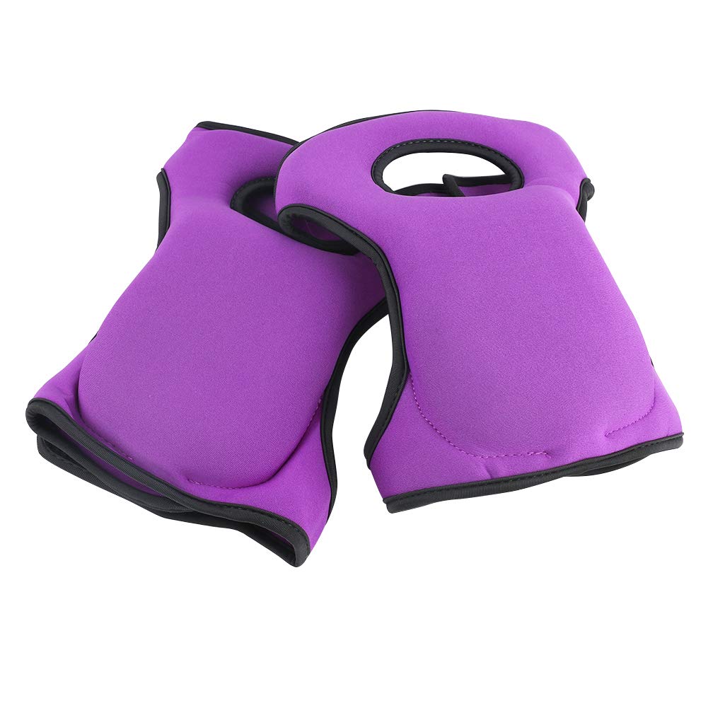 Toyfun Knee Pads for Gardening Cleaning, Knee Pads for Work Knee Pads for Scrubbing Floors Memory Foam Knee Pads (Purple)