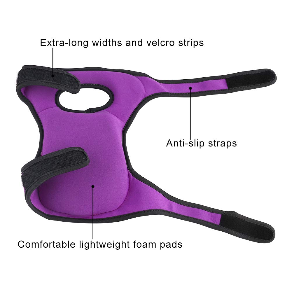 Toyfun Knee Pads for Gardening Cleaning, Knee Pads for Work Knee Pads for Scrubbing Floors Memory Foam Knee Pads (Purple)