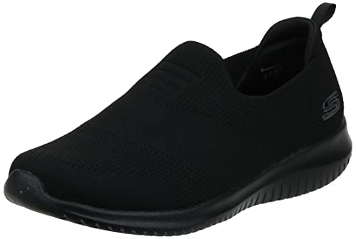 Skechers womens Sneaker,Black,8 M US