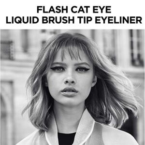 L'Oreal Paris Makeup Infallible Flash Cat Eye Waterproof Liquid Eyeliner, Black, 0.44 oz.