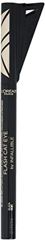 L'Oreal Paris Makeup Infallible Flash Cat Eye Waterproof Liquid Eyeliner, Black, 0.44 oz.