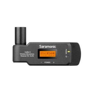 saramonic uwmic9 rx-xlr9 compact plug-on dual-channel uhf wireless receiver (uwmic9rx-xlr9)