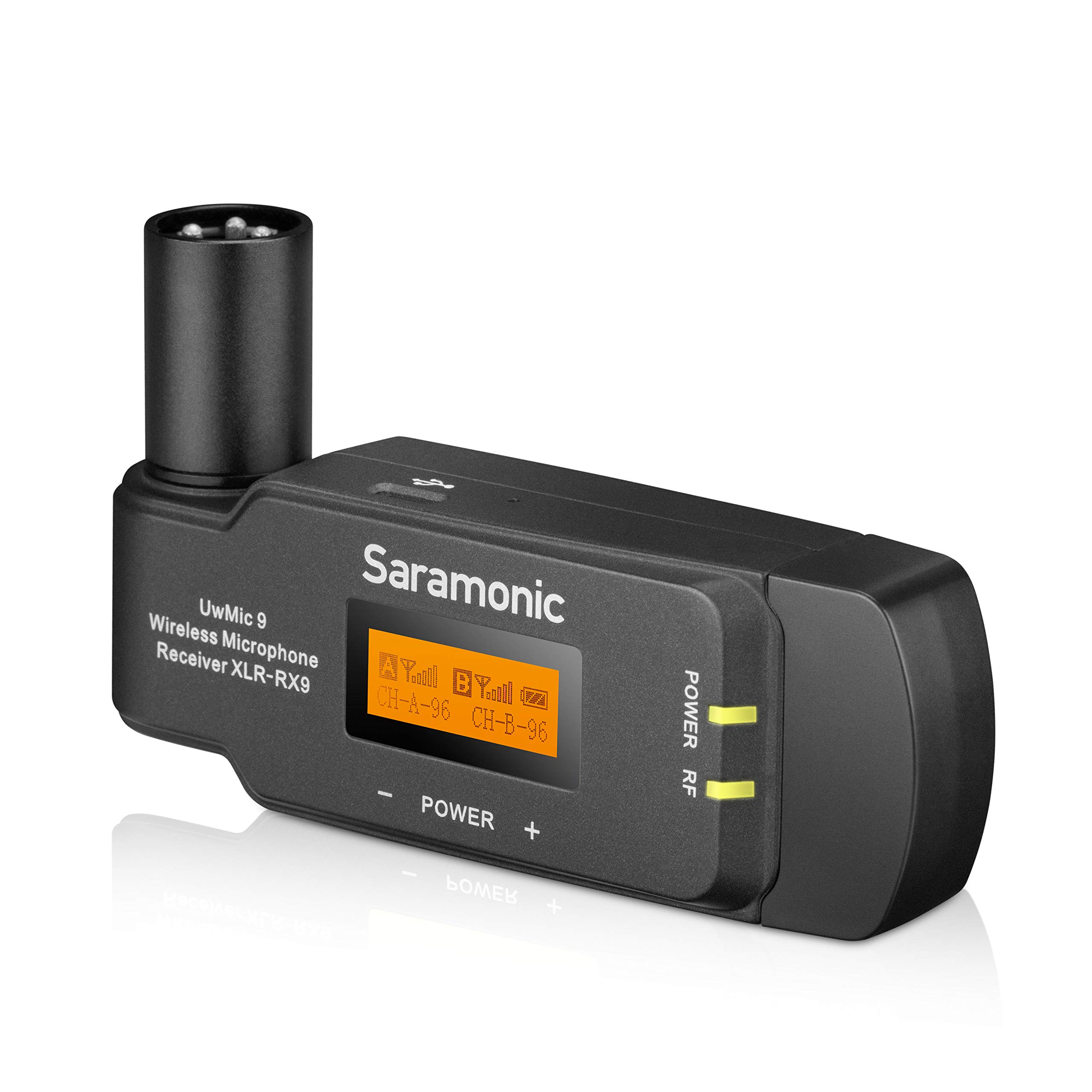 Saramonic Uwmic9 Rx-XLR9 Compact Plug-On Dual-Channel Uhf Wireless Receiver (UWMIC9RX-XLR9)