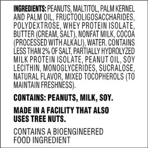 Atkins Caramel Chocolate Nut Roll Snack Bar, Protein Snack, High in Fiber, 2g Sugar, 30 Count