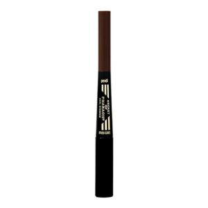 Dual Eye Brow Pencil Natural Espresso - 2-in-1 Eye Brow Pencil and Eyebrow gel Masacara, Stay on All Day, Perfect for Feathering in Hair Like Stroke, Flawless Brows, Cruelty Free