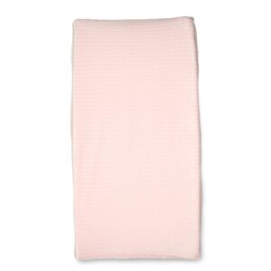 boppy changing pad cover, pink ribbed minky fabric