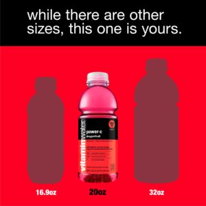 vitaminwater power-c electrolyte enhanced water w/ vitamins, dragonfruit drinks, 20 fl oz, 12 Pack